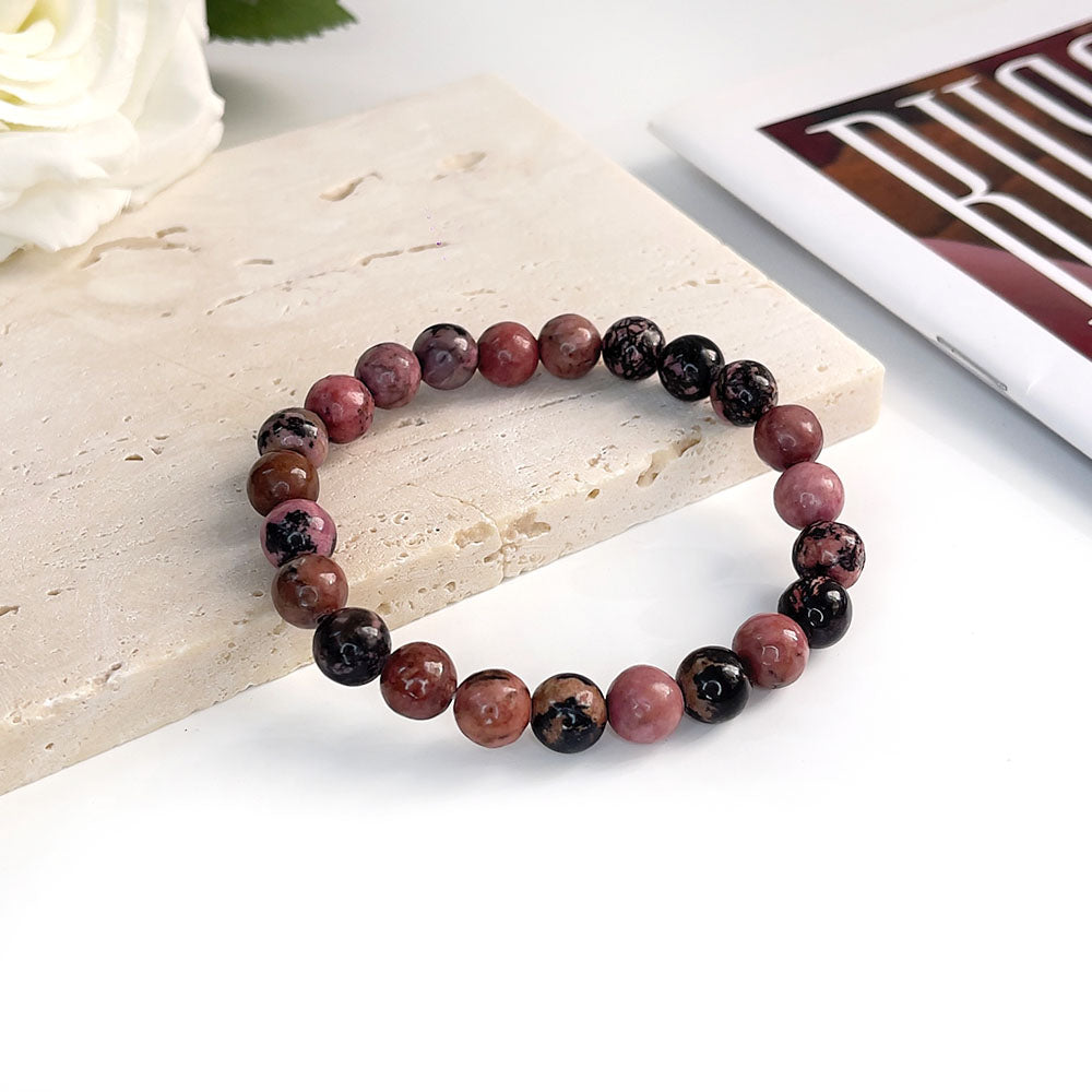 Black line Rhodonite (8mm)